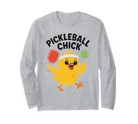 Pickleball Pulcino Carino Divertente Paddle Amante Sport Donne Ragazze Maglia a Manica
