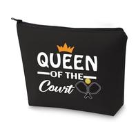 Pickleball Queen Gift Pickleball borsa trucco donna Queen of the Court borsa cosmetica per giocatore di pickleball, Pickleball Queen-bk, Retro
