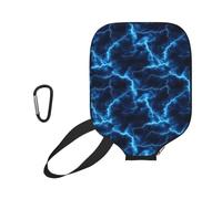 pickleball Racket Case Blue Light-Ning pickleball Paddle Cover | Universale con cerniera pickleball Covers Per L'uso Esterno uomini e donne sport