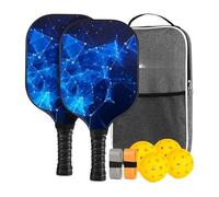Pickleball - Set di 4 accessori in fibra di vetro Pickleball | Attrezzature sportive leggere per la casa, lo sport, gli adulti, le attività all'aria aperta, i bambini, gli allenamenti interni