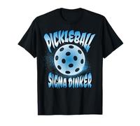 Pickleball Sigma Dinker Gen Z Vaporwave Divertente Maglietta
