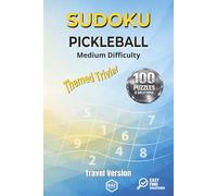 Pickleball Sudoku (Medium Difficulty): Medium Difficulty Puzzles for Pickleball Lovers | Courtside Brain Games & Gifts for Players and Dink Masters