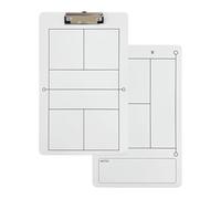 Pickleball Training Board, Erasable Coaching White Board, PVC Material, Ensures Comprehensive Presentation, Robust Construction Training Aid Equipment for Competition Data Analysis, 35x22cm