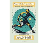 Pickleball Word Search Book: Easy to Read Print. Great for Gifts, Leisure Time, Travel and more. 6x9 inches, 110 pages.