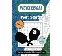 Pickleball Word Search Puzzle Book: Fun & Easy to Read Print Pickleball Themed Book for Players, Adults, Seniors, and Teens, 6x9 inches, 110 pages... Gift for Vacations, Holidays, and Free Times