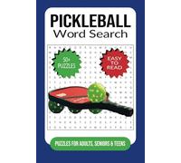Pickleball Word Search Puzzle Book: Word Searches with Easy to Read Print about Pickleball and More | 6x9 inches, 110 pages | 50+ Puzzles...Gift for Vacations, Holidays and Free Times