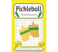 Pickleball Word Search Puzzle Book: Word Searches with Easy to Read Print about Pickleball, Net Sports, Racquet Sports, and More | 6x9 inches, 110 ... for Vacations, Holidays, and Free Time
