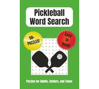 Pickleball Word Search Puzzle Book: Word Searches with Easy to Read Print about Pickleball, Net Sports, Tennis, and More | 6x9 inches, 110 pages | 50+ ... Gifts for Vacations, Holidays, and Free Times