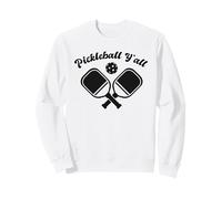 Pickleball Y'All - Meme Divertente con Stemma della Palla sottaceto Felpa