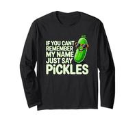 Pickles Cool Joke Forget Name Funny Sunglasses Maglia a Manica
