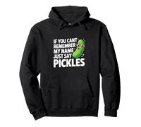 Pickles Funny Name Joke Cool Sunglasses Pun Felpa con Cappuccio