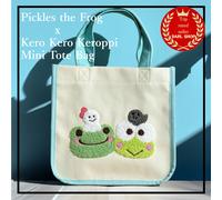 Pickles the Frog x Sanrio Character Kero Kero Keroppi Mini Tote Bag Nuova Gia...