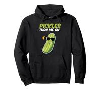 Pickles Turn Me On Cetrioli Insalata Cetrioli Verdure Pick Felpa con Cappuccio