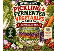 Pickling & Fermented Vegetables Coloring Book: Detailed Vegetable Jar Patterns, Kimchi Designs, Botanical Coloring Pages & Fermentation Art for Adults