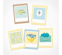PICKMOTION Oh happy day - Set di 5 biglietti piccoli piegati