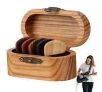 Picks e custodie per chitarra in legno includono plectrum per chitarra da 5 pezzi personalizzati per le scelte ukulele per decorazioni e regalo