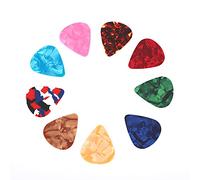 Picks per Chitarra, 50pcs Chitars Pick Plectrum Celluloid Musical Strumenti Accessorio per il Tuo Folk Acustico Elettrico 0,46 Mm 0,7 Mm (Spessore 0,46 mm)