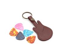 Picks Per Chitarra Case PU Leather Picks Picks Keychain Picks Picks Plectrums Bag Della Custodia Con 5 Per Le Scelte Chitarra
