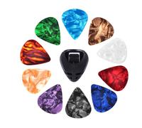 Picks Per Chitarra - Plectrum Di Chitarra acusticaa | Accessori Per Chitarra | Plectrum Di Celluloidi Con Porta Di Chitarra Per Basso, Elettrico, Acustico E Ukulele