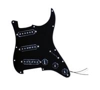 Pickup a battibe da borsetta a tre singolo circuito adatto per la chitarra elettrica ST Accessori per chitarra elettrica in alluminio aluminio cobalto Set Battipenna Pickup(Black)