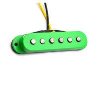 Pickup A Bobina In Fibra Superiore Sfalsata A Bobina Singola Verde Alnico 5 Pickup Al Collo/Centrale/Al Ponte Pickups Set per Chitarra Elettrica (Color : Middle)