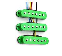 Pickup A Bobina In Fibra Superiore Sfalsata A Bobina Singola Verde Alnico 5 Pickup Al Collo/Centrale/Al Ponte Pickups Set per Chitarra Elettrica (Color : 1 set)