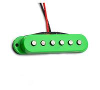 Pickup A Bobina In Fibra Superiore Sfalsata A Bobina Singola Verde Alnico 5 Pickup Al Collo/Centrale/Al Ponte Pickups Set per Chitarra Elettrica (Color : Neck)