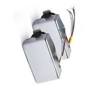 Pickup A Doppia Bobina Per Chitarra Con Custodia In Ottone Alnico 2 Sigillato Con 4 Bobine E Uscita Via Cavo 7.5K/15K Pickup Elettrico A Doppia Bobina(Chrome one set)