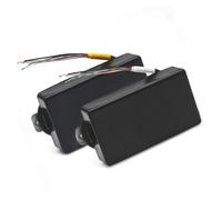 Pickup A Doppia Bobina Per Chitarra Con Custodia In Ottone Alnico 2 Sigillato Con 4 Bobine E Uscita Via Cavo 7.5K/15K Pickup Elettrico A Doppia Bobina(Black one set)