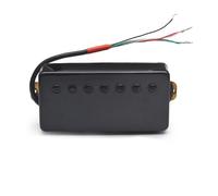 Pickup a doppia bobina per chitarra elettrica a sette corde Pickup a conchiglia in rame La doppia bobina a 5 fili può essere tagliata in singoli Pickup-Set Chitarra Elettrica(58mm Black)