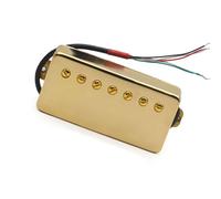 Pickup a doppia bobina per chitarra elettrica a sette corde Pickup a conchiglia in rame La doppia bobina a 5 fili può essere tagliata in singoli Pickup Strumento Chitarra(62mm Gold)