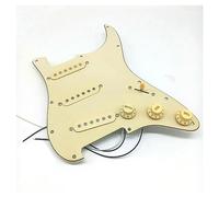 Pickup A Doppia Bobina Per Chitarra Elettrica Con Cablaggio A Taglio Singolo Caricato Precablato SSS Guitar Pickguard Scratchplate Assembly Nero