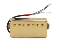 Pickup a doppia bobina per chitarra elettrica Pickup a sette corde con guscio in rame Il pickup a doppia bobina a 5 fili può essere tagliato singolo Pickup-Set Chitarra Elettrica(Gold)