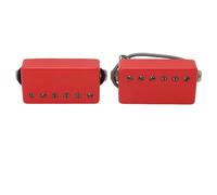 Pickup a Doppia Bobina per Chitarra, Pickup Humbucker per Chitarra Suono Potente Cavo a 3 Nuclei Sostituzione Alnico 5 con Raccordi per Basso (GMB228 Rosso)