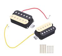 Pickup a doppia bobina, pickup per chitarra 7.5-15K con molla e vite per chitarre elettriche ST SQ(Nero giallo)