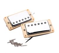 Pickup A Doppia Bobina Pickup Per Chitarra Elettrica Chrome Placcato Con Cornice Gialla Adatta Per Un Set Di Chitarre Gibson Pickup chitarra elettrica