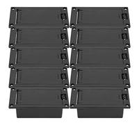 pickup acustico, chitarra pickup batteria basso acustico, scatola supporto PP3 9V pannello montaggio in plastica custodia ricevitore batteria per chitarra basso pickup accessori di ricambio nero, pick