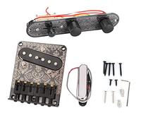 pickup al manico telecaster TL Guitar Bridge Pickup al manico a bobina singola Circuito piastra di controllo del volume Set pickup al ponte telecaster, piastra di controllo chitarra