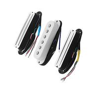 Pickup Alnico 5 SSS Bianchi Set Pickup Hot Rails/Pickup Single Coil Per Parti Di Chitarra Elettrica A 6 Corde Pickups Set per Chitarra Elettrica