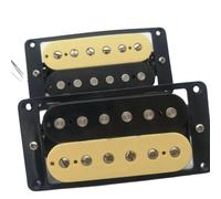 Pickup Alnico5 Pickup Humbucker Per Chitarra Elettrica 4C Manico E Ponte/Set Zebra (Color : BK border)