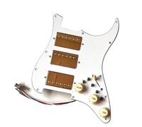 Pickup battipenna Pickup Humbucker Alnico 5 Gold HHH Battipenna precablato Bobina Split Multi Switch per parti di chitarra ST