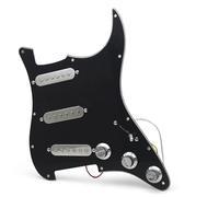 Pickup battipenna precablati Battipenna Per Chitarra Elettrica ST SSS Silver Pickup E Battipenna Precablato Caricato(B)