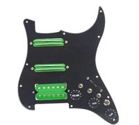Pickup battipenna precablati Cablaggio Battipenna Per Chitarra SSH Caricato Precablato + Interruttore Di Silenzio Pickup A Doppia Bobina Per Chitarra Elettrica ST(B)
