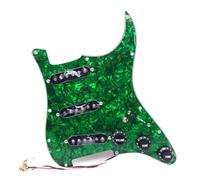 Pickup battipenna precablati SSS Battipenna Caricato Precablato Alnico 5 Pickup Single Coil Set Retro Bianco Per Parti Di Ricambio Per Chitarra Elettrica ST