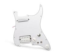 pickup battipenna precablato 5 Precablato Coil Splitting Battipenna HH (Mini Humbucker+Humbucker) Battipenna caricato con pickup Humbucker(White pickup)