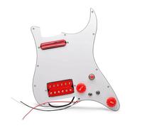 pickup battipenna precablato 5 Precablato Coil Splitting Battipenna HH (Mini Humbucker+Humbucker) Battipenna caricato con pickup Humbucker(Red pickup)