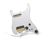 pickup battipenna precablato 5 Precablato Coil Splitting Battipenna HH (Mini Humbucker+Humbucker) Battipenna caricato con pickup Humbucker(Yellow pickup)