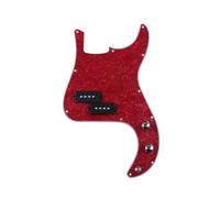 pickup battipenna precablato Battipenna precablato PB con piastra antigraffio e pickup per basso P a 4 corde multicolore(Red Pearl)