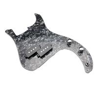 pickup battipenna precablato Battipenna precablato per basso con piastra antigraffio e pickup per basso P a 4 corde nero rosso perla(Black Pearl)