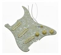 pickup battipenna precablato Battipenna singolo set di pickup Battipenna per chitarra a tre strati Accessori per chitarra(Light Yellow Pearl)